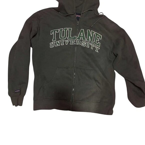 Tulane University Green Wave Pullover Men’s L Hoodie Green Black - Picture 1 of 3